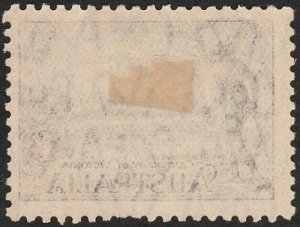 Australia 1934 Sc#144, SG#149 1 shill Black Aborigine UNUSED-VF-OG-H.