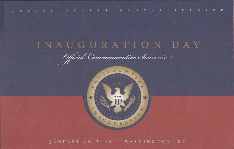 US Stamp 2009 Obama Inauguration Commemorative Souvenir w/Silk Cachet Cover