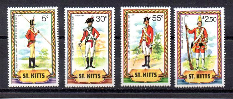 St. Kitts 67,69,71,73 MNH