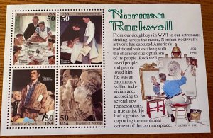 US # 2840 Norman Rockwell SS 1994 Mint NH