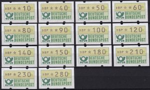 Germany - Bundesrepubliek vending machine stamps 1981