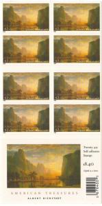 Scott 4346: American Treasures - Albert Bierstadt - Booklet