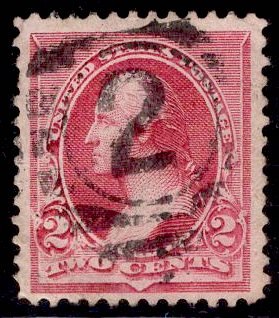 US Stamp #219D 2c Lake Washington USED SCV $5.50