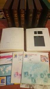 JAPAN 1960-2011 EDIFIL album pages+ 6 Albums(used) Hojas sellos + 6albumes usado