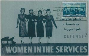 MAXIMUM CARD - MILITARY UNIFORMS : USA - WOMEN IN THE SERVICE 