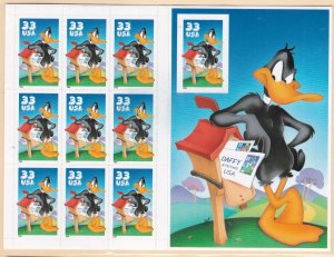 US 3306, MNH Pane of 10 - Daffy Duck