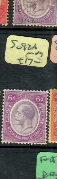 NYASALAND  (PP0406B)  KGV  6 D   SG 92A      MOG