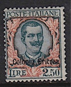 ITALY ERITREA 1928 MINT LH  2.50 L DEFINITIVE SC #32 CAT $225