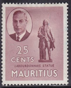 Mauritius 243 Labourdonnais Statue 1950