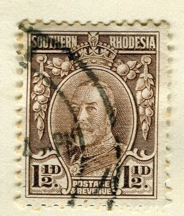 SOUTH RHODESIA; 1931 early GV type fine used 1.5d. value