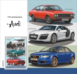 C A R - 2025 - Audi, 115th Anniv - Perf Souv Sheet - Mint Never Hinged