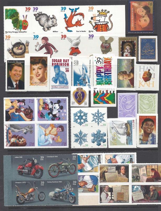 US 2006 Commemorative Year Set with 43 Stamps MNH 