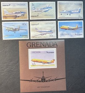 GRENADA # 749-755-MINT/NEVER HINGED--COMPLETE SET & SOUVENIR SHEET--1976