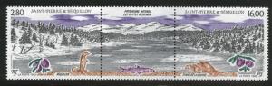 St. Pierre & Miquelon Scott 594a MNH** 1993 strip CV$9