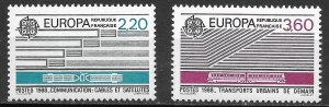 France Europa set of 1988, Scott 2109-2110 MNH