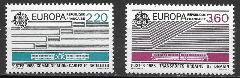 France Europa set of 1988, Scott 2109-2110 MNH