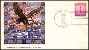 12 Feb 1942 WWII Patriotic Cover Our First Duty Ship Edmunds Sherman 5961