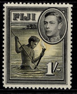 FIJI GVI SG262, 1s black & yellow, M MINT.