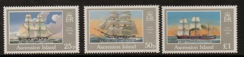 ASCENSION SG536/8 1991 175th ANNIV OF OCCUPATION MNH