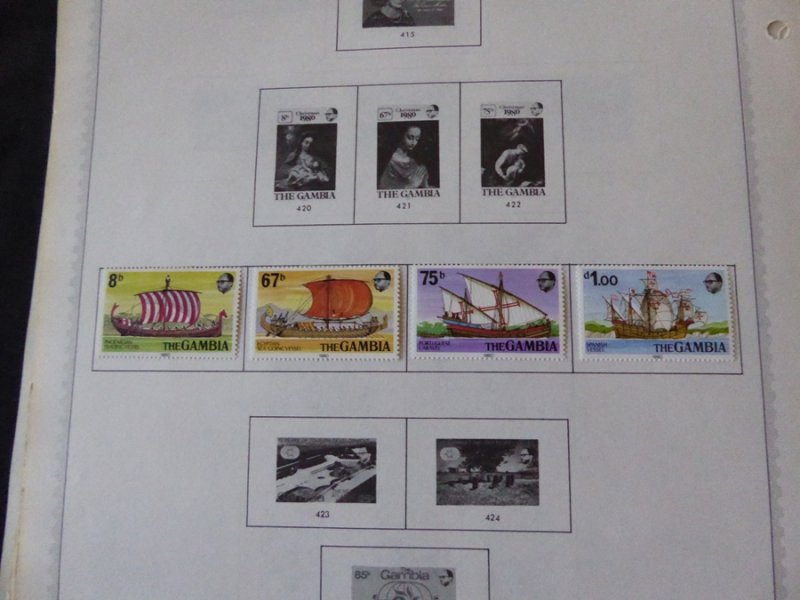 Gambia 1869-1985 Stamp Collection on Scott Specialty Stamp Album Pages