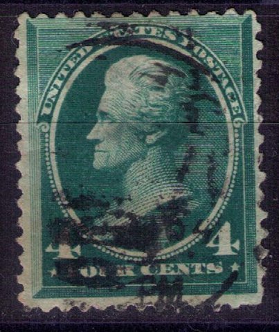 US Sc 211  Used Blue Green 4c F-VF