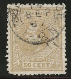 Netherlands Scott 31 used 1872 CV$11