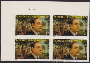 3904 Robert Warren Plate Block MNH