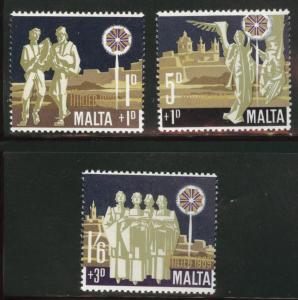 MALTA  Scott B1-3 MNH** stamp set