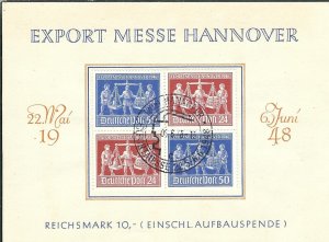 Germany: Hanover Fair 1948 FDC, Sc #584-85 (48319)