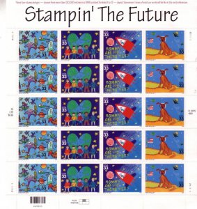 US #3414-17 $0.33 Stampin' The Future PANE OF 20 (MNH) CV $13.00