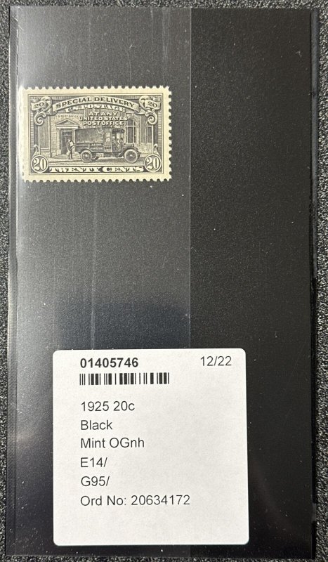 Scott E14 PSE Certified Superb 98 Mint OGnh Black