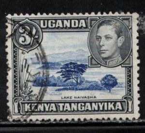 KENYA, UGANDA & TANGANYIKA Scott # 82a Used - KGVI & Lake Naivasha