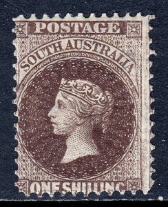 SOUTH AUSTRALIA — SCOTT 73a (SG 128) — 1891 1/- QV VANDYKE BROWN — MH — SCV $92