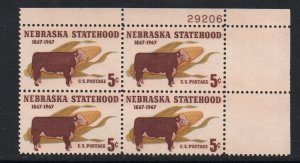 ALLY'S STAMPS US Plate Block Scott #1328 5c Nebraska Statehood [4] MNH [STK]