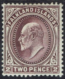 FALKLAND ISLANDS 1904 KEVII 2D