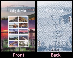 US 5698 Mighty Mississippi forever sheet (10 stamps) MNH 2022 