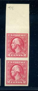 Scott #533 Imperf Top Margin Mint Pair of 2 Stamps  (Stock #533-144)