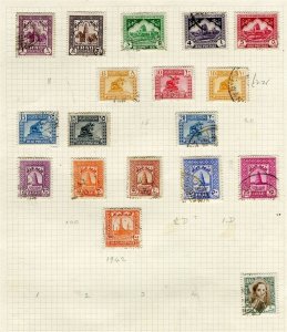 IRAQ; 1940s early issues small useful used group of stamps on page