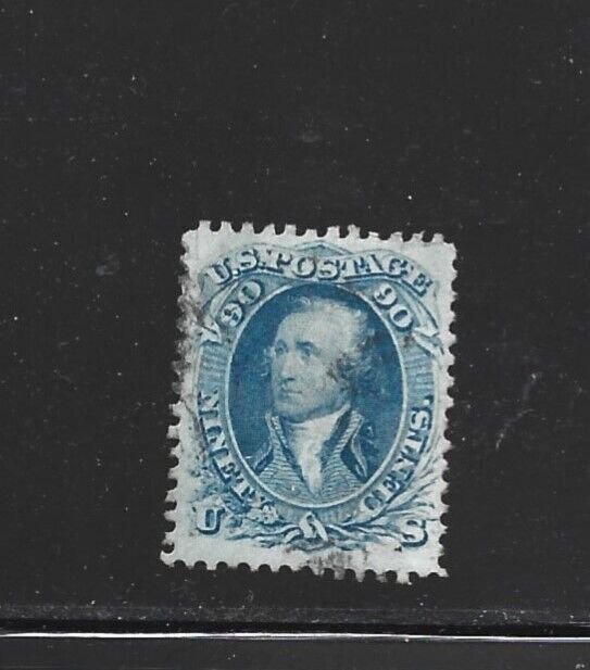 United States Scott 72 90-cent Washington used, small tear 2021 cv $600