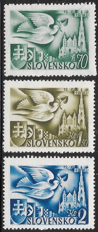 Slovakia 74-76 MNH -  Postal Congress