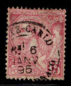 MONACO Scott 17 Prince Albert I used stamp 1891