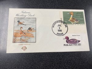 RW53 Fulvous Whistling Single Plated #176845   First Day Of Issued On Cover