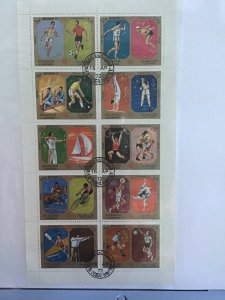 Sharjah Munich Olympics 1972 Stamps sheet  R26027
