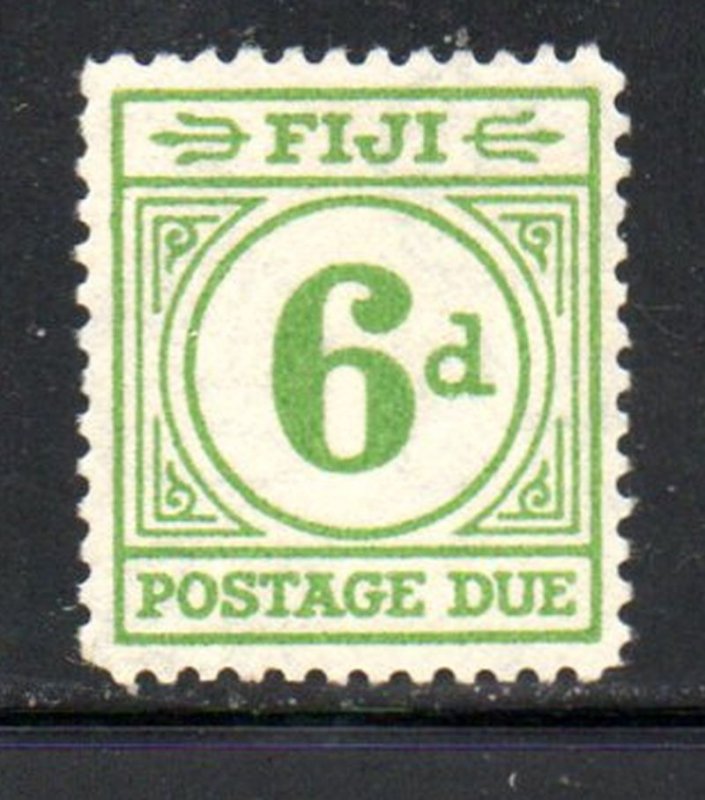 Fiji Sc J17 1940 6d bright green postage due stamp mint