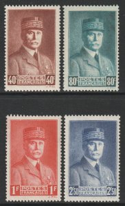 France Scott 415/418 - SG690/693, 1940 Petain Set MH*