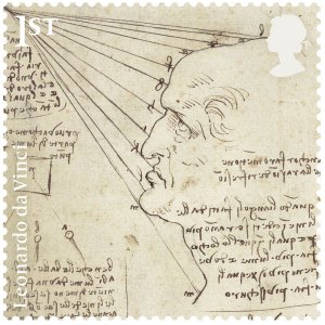 Stamps Great Britain  - Leonardo da Vinci Stamp Set