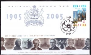 F2244   CANADA   FDC # 2116         Alberta Centennial