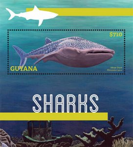 Guyana - 2013 - Sharks - Souvenir Sheet - MNH