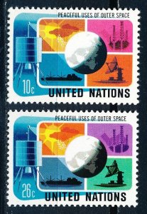 United Nations - New York #256-257  Set of 2 MNH