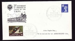#8677-GB-15p Talyllyn Railway Letter on Cover-Tywyn Meirionydd - 15 Mai 1972-